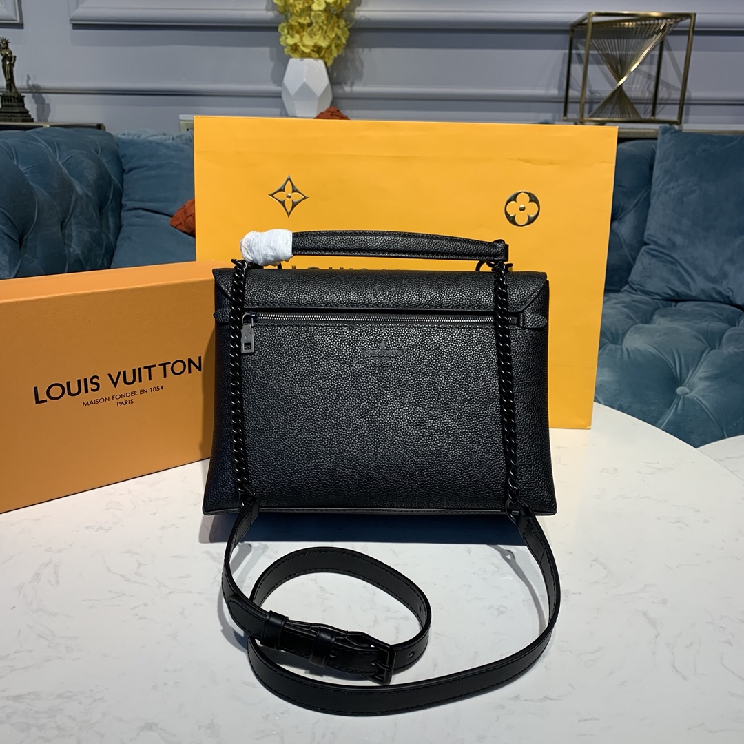 Louis Vuitton MYLOCKME SATCHEL Shoudler Bag M54849 Black